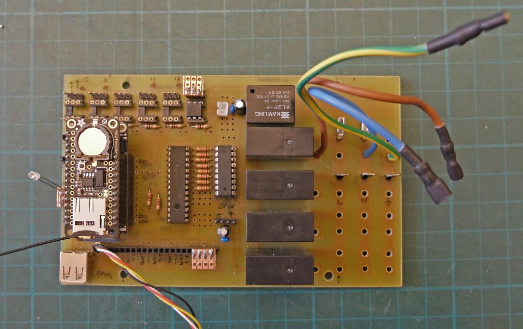 Greenhouse controller pcb top