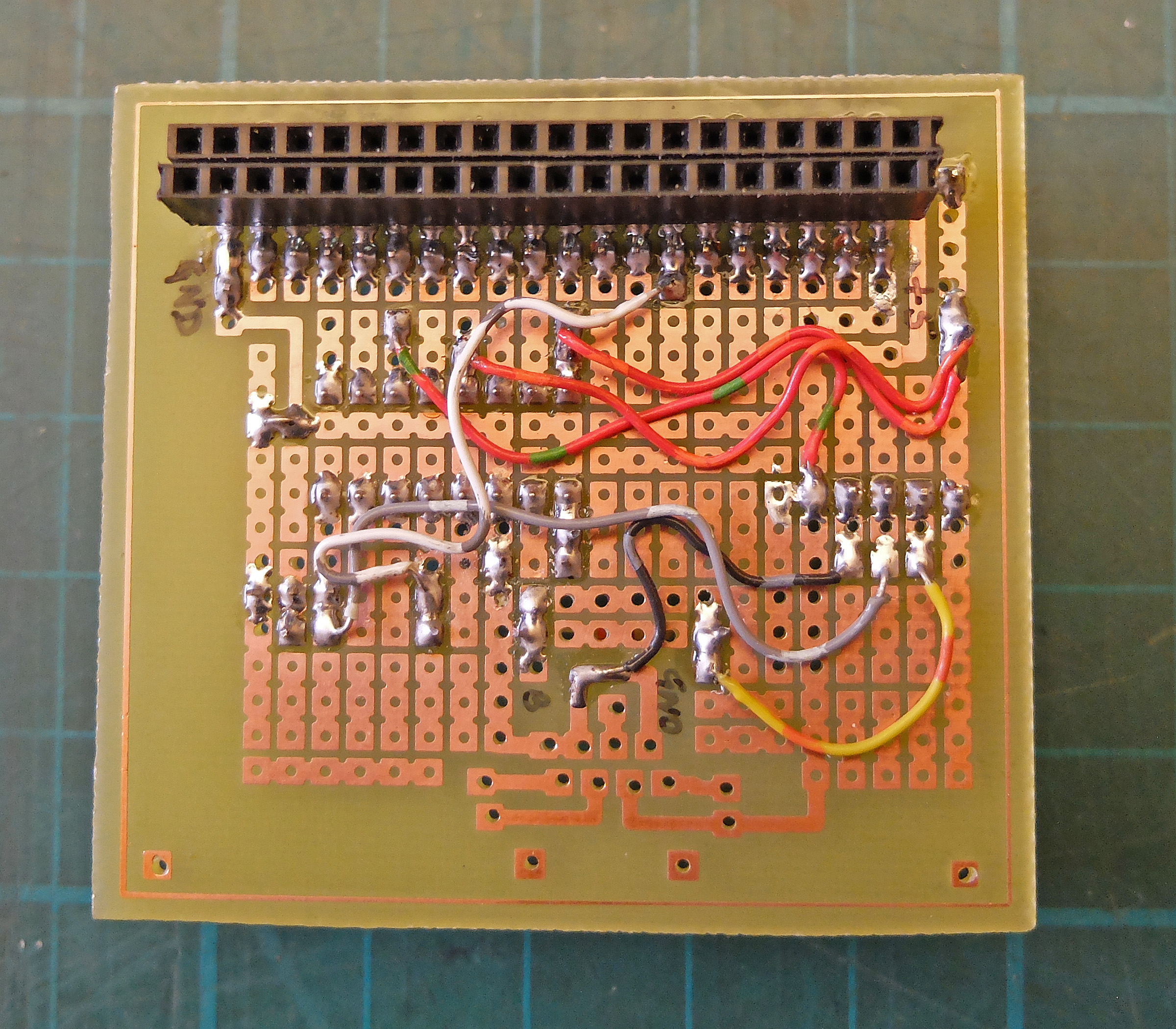 Greenhouse controller Pi section underside