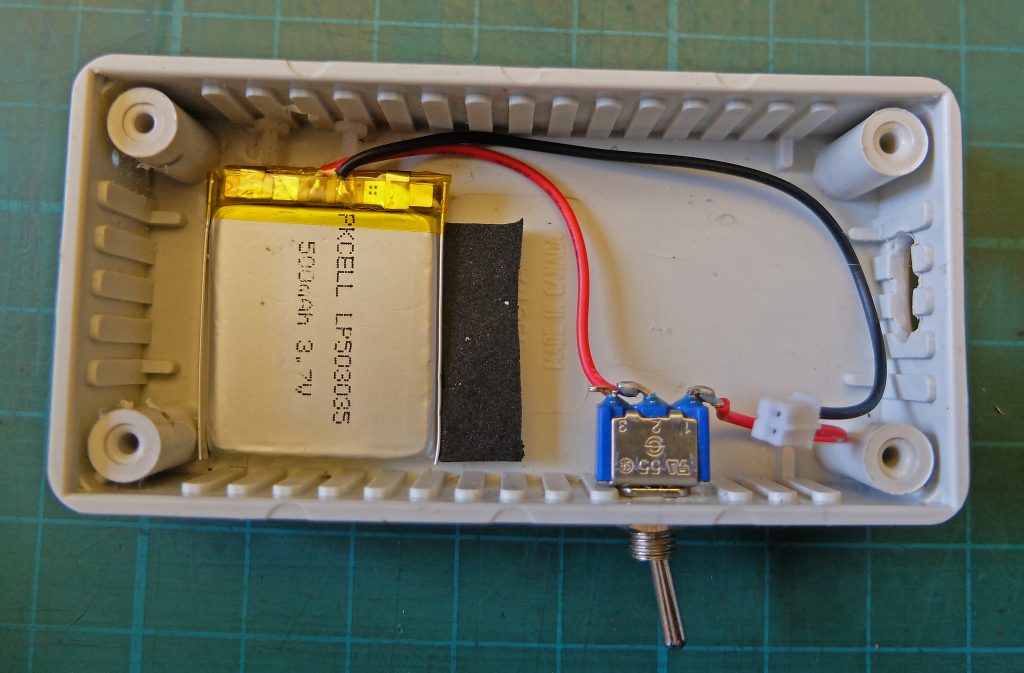 battery and switch - damp meter