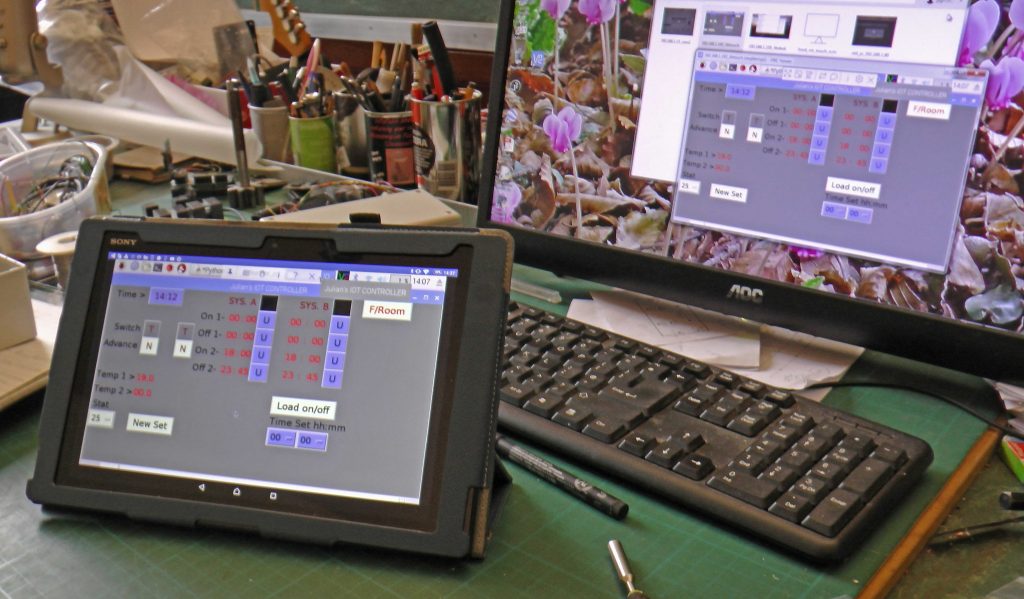 Arduino control program on PC & tablet