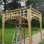 Finished pergola with Julian Rogers