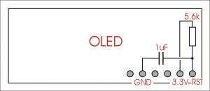 Feather OLED Wing reset circuit.