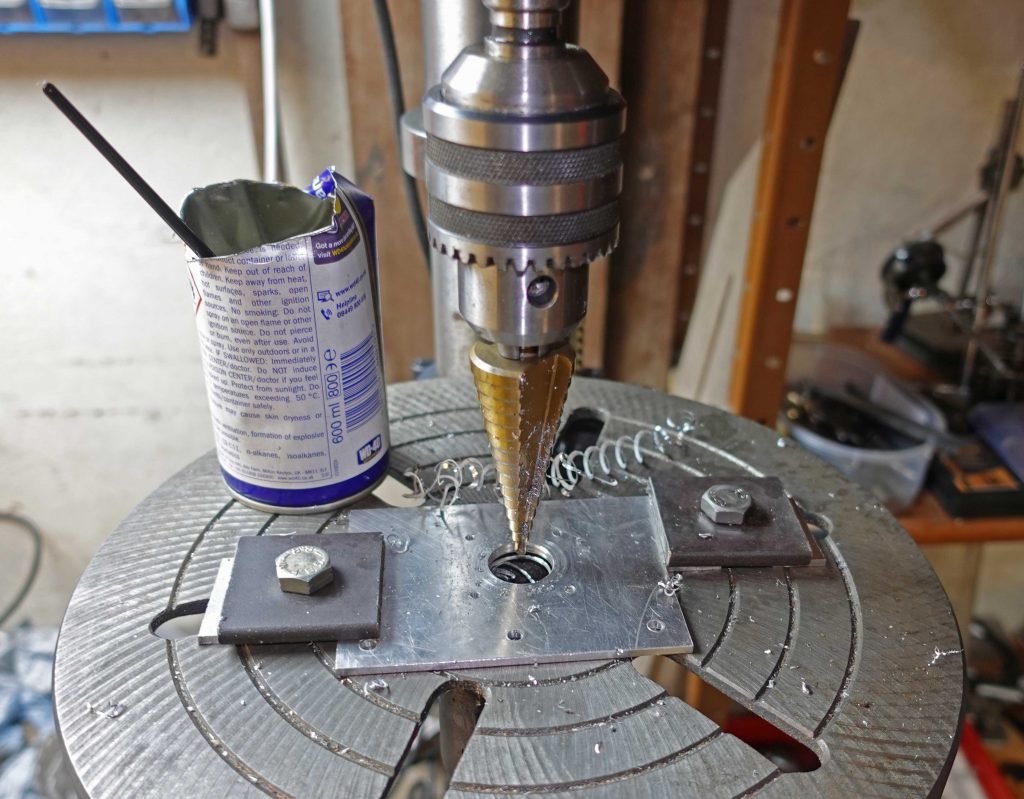 Drilling stepper motor mount - laser cutter