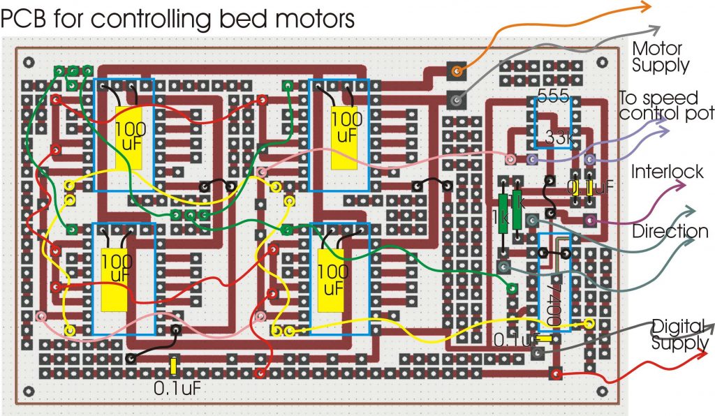 laser cutter bed circuit board