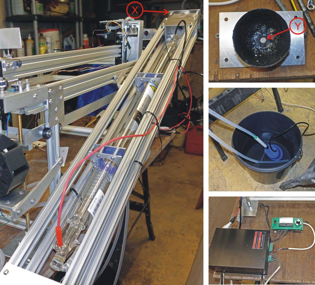 Laser cutter - testing the laser.