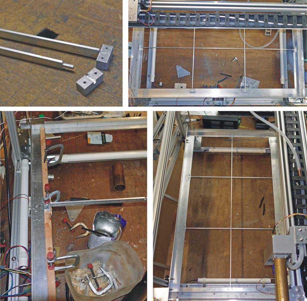 Laser cutter bed grid details