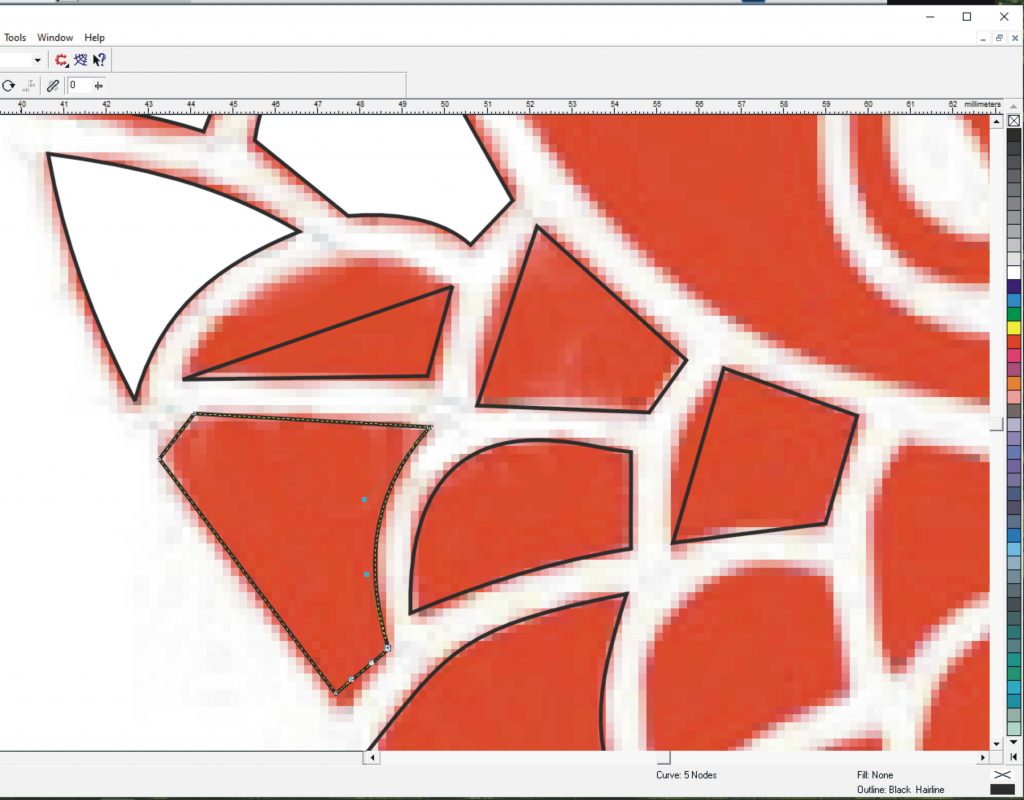 Tracing manually using Corel Draw