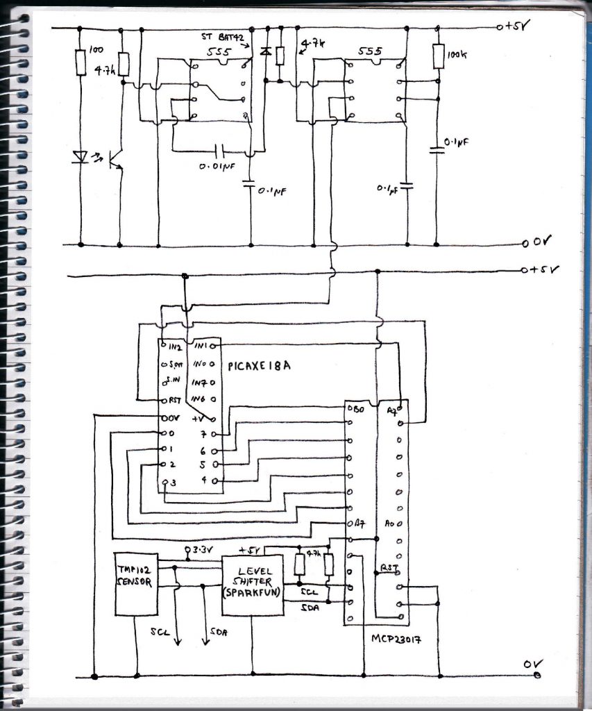 Rain gauge circuit diagram