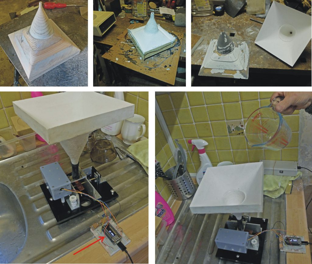 Rain gauge funnel and calibration