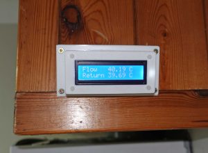 boiler control LCD screen