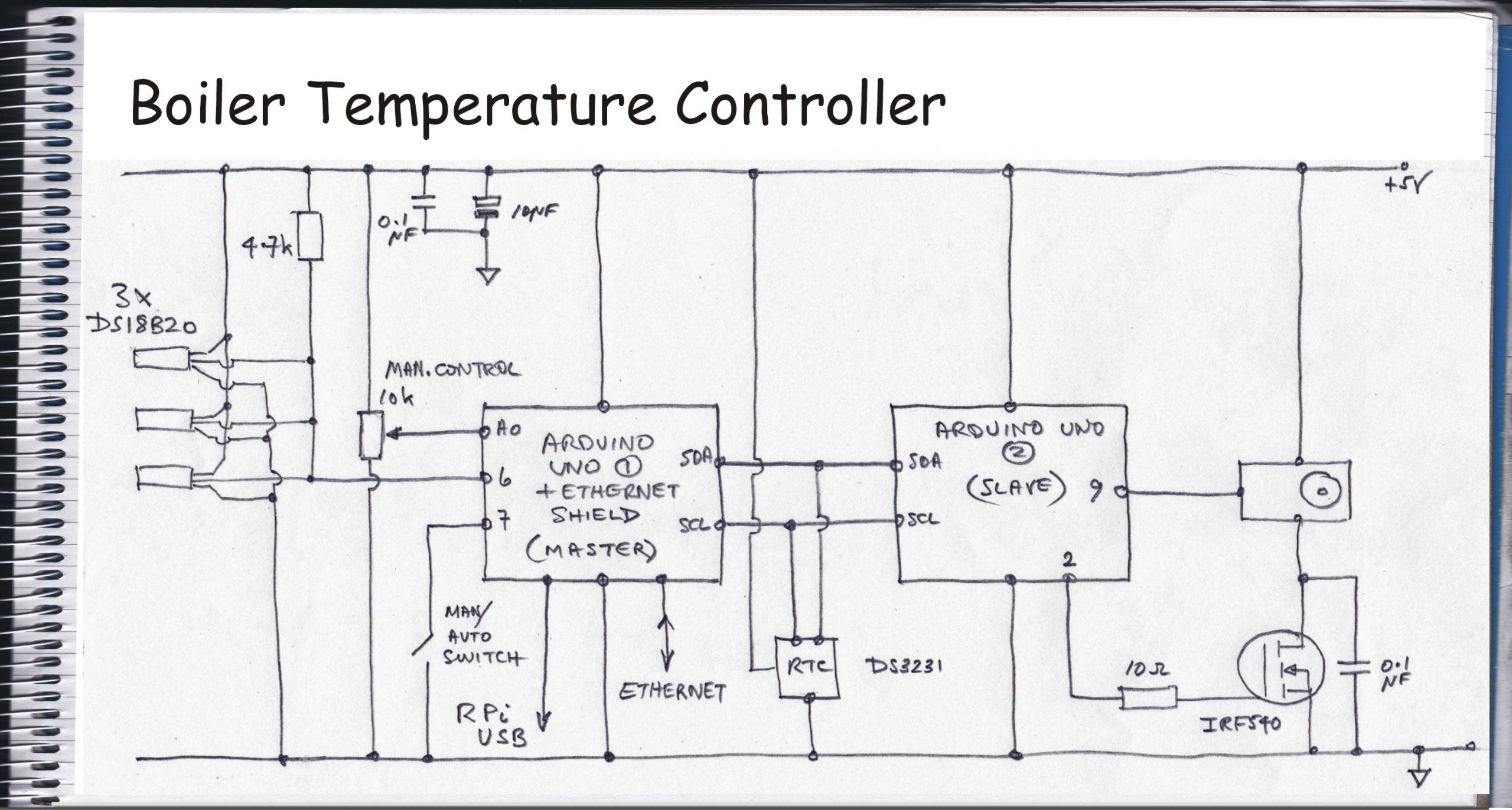 Boiler control circuiit diagram