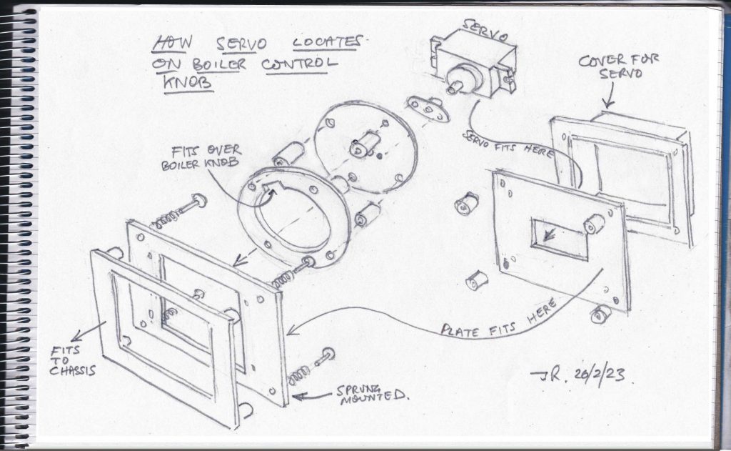 Boiler control - exploded diagram